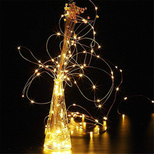 2M 20 LED Copper Wire Fairy Garland Lamp LED String Lights Christmas Wedding Home Party Decoration Powered By CR2032 Battery 2024 - buy cheap