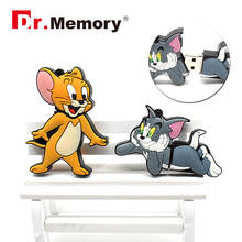 Cartoon Cat USB Flash Drives 32GB Animal Cute 64GB Pendrives Personalized Cat Mouse Flash Disk 4GB 8GB 16GB Memory Stick 2024 - buy cheap