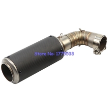 Carbon Fiber Motorcycle Exhaust Muffler Link Pipe for CB1000R 2010 2011 2012 Motorbike Muffler Exhaust for CB1000R Escape Moto 2024 - buy cheap