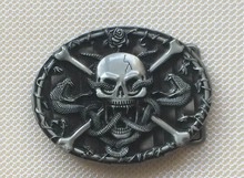 Skull And Snake Belt Buckle suitable for 4cm wideth belt with continous stock 2024 - buy cheap