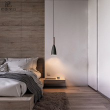Luminária pendente estilo nórdico, lustre moderno de madeira para sala de estar, quarto, decoração artística de lobo, luzes de bar 2024 - compre barato