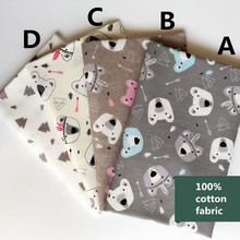 160CM*50CM bear Kindergarten cotton fabric sewing baby cloth infant linens kids bedding fabric cushion patchwork fabric tissue 2024 - buy cheap