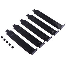 New 5pcs/lot Black Hard Steel PCI Slot Covers Bracket w/ Screws, Full Profile Expansion Dust Filter Blanking Plate for PCI 2024 - buy cheap