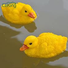 2 Pcs Artificial Floating Resin Yellow Ducks For Pool Lawn Home Garden Decoration Simulated Ornament For Daily Use 2024 - buy cheap