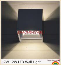 YON 1PCS 12W LED Wall Light Outdoor Waterproof IP65 Modern Brief Cube Adjustable Wall Lamps Living Room Porch Garden Lamp 2024 - buy cheap