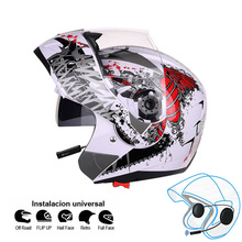 Casco Helmet Motorcycle Flip Up Bluetooth Helmets Motorbike Headsets for Mobile Phone Handsfree Wireless Bluetooth Moto Casque 2024 - buy cheap