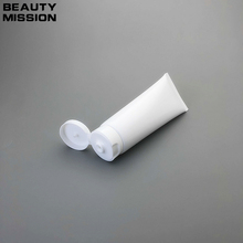 BEAUTY mision-tubo vacío blanco de 120G, 30 Uds./lote, tubo suave, crema de limpieza corporal, embalaje cosmético con tapa abatible 2024 - compra barato