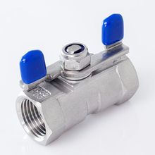 1/2" BSP Female Thread 2 Way 304 Stainless Steel DN15 1-piece Ball Valve Butterfly Handle for Water Gas Oil Control 2024 - buy cheap