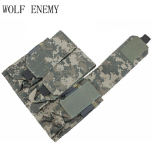 High Quality Tactical Airsoft Molle Triple M4 Magazine Pouch OD BK TAN ACU Digital Woodland Camo 2024 - buy cheap