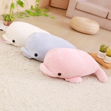 55cm/65cm 3 Colors Kawaii Dolphin Plush Toy Soft Cartoon Animal Dolphin Stuffed Doll Bedroom Sofa Pillow Girlsfriends Best Gifts 2024 - buy cheap