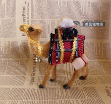 Simulation camel polyethylene&furs camel model funny gift about  14cmx6cmx14cm 2024 - buy cheap