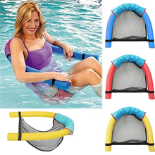 Cama flutuante para piscina, cadeira de natação flutuante com vara de espuma flutuante para adultos e crianças 2024 - compre barato