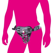 Leather fetish male chastity belt penis harness panties restraint bondage lock cock cage adult SM slave sex game toy for men gay 2024 - buy cheap