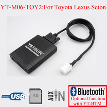 Yatour-reproductor de CD de coche, interfaz USB SD AUX para 4runner Land criuser Corolla Camry Highlander 2024 - compra barato