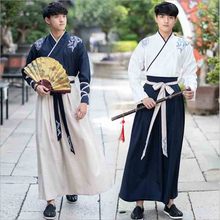 Male Hanfu Ancient Chinese Traditional Clothing Navy Adult Men Halloween Carnival COS Costume Fancy Dress For Men Plus Size 4XL 2024 - buy cheap