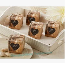 PASAYIONE-caja de papel Kraft Natural para dulces de boda, caja rústica romántica, caja de cartón para dulces, recuerdos y regalos Vintage 2024 - compra barato