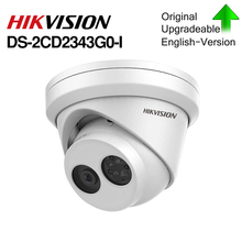 Hikvision оригинальная 4MP CCTV IP камера DS-2CD2343G0-I камера безопасности POE IR 30m фиксированная Bullet сетевая камера IP67 2024 - купить недорого