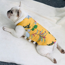 2019 bonito yorkshire terrier camiseta estilo praia roupas para animais de estimação para cães pequenos colete de cão de verão respirável 2024 - compre barato
