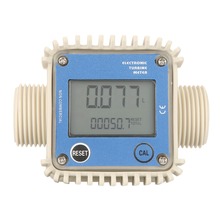 Medidor de fluxo de combustível digital lcd k24, turbina medidora de fluxo de combustível diesel, água, mar, 10-90l/min, ajustar, ferramenta de medição de fluxo líquido 2024 - compre barato