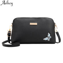 Aelicy сумки на ремне для девочек Женская сумка через плечо, перекрёстная женские сумочки с клапаном и вышивкой бабочки, женская сумка-мессенджер 2024 - купить недорого