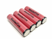 Masterfire-bateria de lítio 100% original sanyo, bateria recarregável de 18650 v e 3.7 mah com pcb 2024 - compre barato