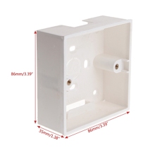 Caja de conexiones de PVC de 86x86, Cassette de montaje en pared para Base de enchufe de interruptor ABS 2024 - compra barato