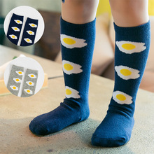 Baby Socks Cartoon High Knee Socks Girls Children Cute Poached Egg Boys Tube Meias NewBorn Long Socks Cotton Leg Warmer Brand 2024 - buy cheap