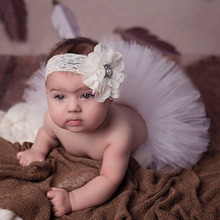 Hot Sale Newborn Baby Girls Tutu Infant Photography Props Toddler Skirt & Lace Headband Set Children Princess Summer Gown TS049 2024 - buy cheap