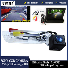 Fuwayda-câmera de estacionamento para veículos, à prova d'água, sonyccd, com tela lcd tft de 4.3 m para marcha a ré, para kia sportage r retrovisor de 2010 a 2014 2024 - compre barato