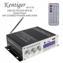 Kentiger-AMPLIFICADOR DE potencia de Audio FM para coche, reproductor de Radio FM compatible con entrada SD/USB, DVD y MP3, HI-FI, 2 canales, 20W, HY-V10 2024 - compra barato