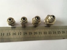 Lot5 Nickel Plated Brass Pipe 8mm-1/8"/1/4"/3/8"/1/2" BSPT Threaded Straight Connectors 2024 - buy cheap