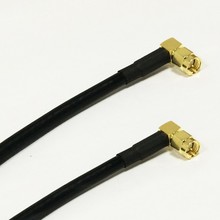 Conector macho SMA Interruptor de ángulo recto SMA macho, conector macho de ángulo recto, cable coaxial RF RG58, venta al por mayor, 100CM, 40 pulgadas, para WIFI, envío rápido 2024 - compra barato
