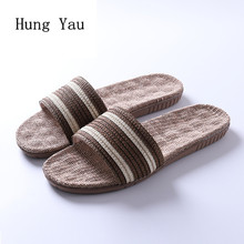 Men Slippers Flips Flops 2019 Summer Breathable Shoes Man Fashion Platform Sandals Slides Non-slip Flats Indoor Comfortable 2024 - buy cheap