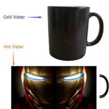 ironman mugs heat transfer change color mugen Heat reveal mugs temperature color change  heating mugen 2024 - buy cheap