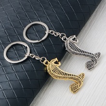 3D Metal Cobra Snake Emblem Badge Auto Car Keyring Key Ring Chain Keychain For Ford Focus 2 3 Mustang shelby GT Car Accessories 2024 - buy cheap