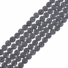 Natural Stone Hematite Beads Matt Round shape Loose Rose Flower beads 8mm for DIY Necklace Bracelet Jewelry Making Accessories 2024 - buy cheap