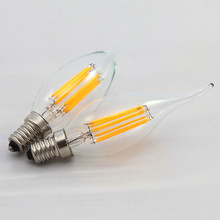 New Design 2W 4W 6W E14 AC110V-240V E14 Dimmable LED Filament Candle Bulbs 360 Degree Led Bulb Light Lamp Free Shipping 2024 - buy cheap