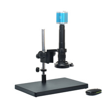 Full HD VGA 2MP Microscope Industrial Camera High Speed CMOS Microscope Camera Big Table Stand 300X C-MOUNT Lens 144 LED Light 2024 - buy cheap