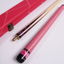 Woman Maple Shaft Pink 3 4 Snooker Cue 9.8mm 11mm Tips with Snooker Cue Case Set China 2024 - buy cheap