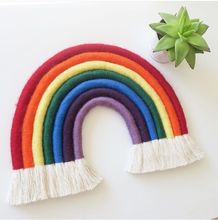 Decoración colgante de arco iris para bebés y niños, carpa de pared hecha a mano para cama, mosquitera, decoración de Cuna para Dormitorio Infantil 2024 - compra barato