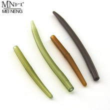 MNFT 100pcs Carp Fishing Hair Rig Cone Rubber Sleeve Brown Color Anti-tangle Tube for Carping Accessories 2024 - buy cheap