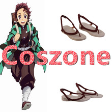 Demon Slayer Cosplay Kamado Tanjirou Cosplay Shoes Kimetsu no Yaiba Cosplay Shoes Boots Halloween Cosplay Costume Accessory 2024 - buy cheap