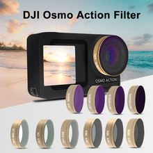 Dji-filtro de lente osmo action para câmera, filtros de lentes filtros para câmeras de ação dji nd4/nd8/nd16/nd8pl, acessórios em estoque 2024 - compre barato