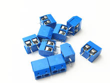 20 PCS KF301-5.0-2P blue KF301-3P Pitch 5.0mm KF301-2P Straight Pin PCB 2 Pin 3 Pin Screw Terminal Block Connector 2024 - buy cheap