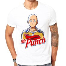 Camisetas de manga corta para hombre, ropa de moda, fabuloso, Anime, One Punch, Grupo Mr. Punch, Tops cómodos 2024 - compra barato