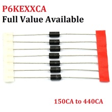 20PCS P6KE P6KE150CA 180CA 200CA 220CA 250CA 300CA 400CA 440CA P6KE TVS DIODE 2024 - compre barato