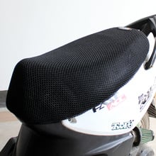 Чехол на сиденье мотоцикла, самокат, дышащая сетка, противоскользящая Защитная Подушка, черный 2024 - купить недорого