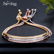2019 New Fashion Simple Bracelets for Women with White Silver Color Zircon Friendship Bracelet Jewelry Accessories Gift 2024 - buy cheap