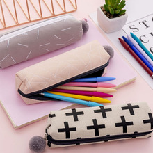 Pencil Case Estuche Escolar Kalemlik Kalem Kutusu Cross Trousse Scolaire Stylo Stripe School Przybory Szkolne Trousse Scolaire 2024 - buy cheap