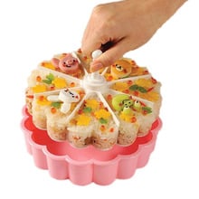 Molde para Sushi en forma de corazón de 8 agujeros, para hornear, pudín de gelatina, tazas, mil capas de bolas de arroz, producción de alimentos, DIY, molde de cocina 2024 - compra barato